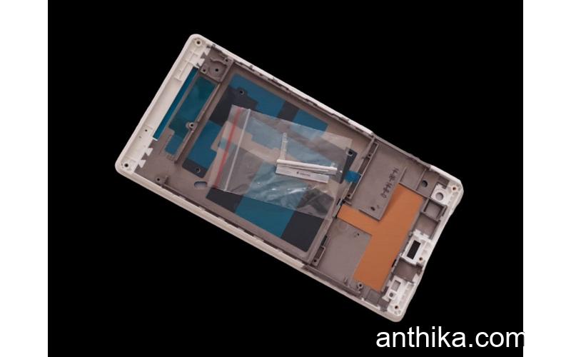 Sony Xperia C3 Kasa Ekran Çerçeve Sony Xperia D2533 Lcd Panel Beyaz