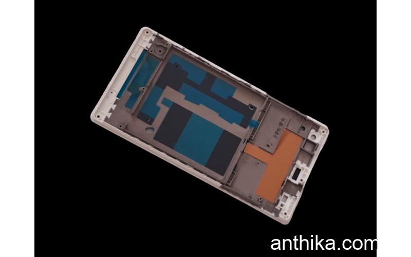 Sony Xperia C3 Kasa Ekran Çerçeve Sony Xperia D2533 Lcd Panel Beyaz