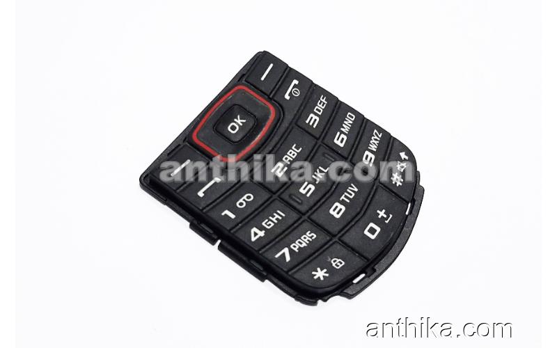 Samsung E1080 Tuş Original Keypad Black Red New