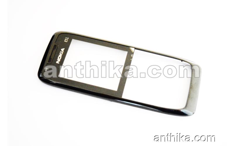 Nokia E51 Kapak Original Front Cover Black New