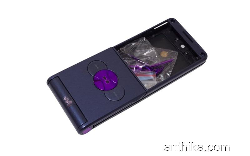 Sony Ericsson w350 w350i Kapak Tuş Full Body Cover Purple New