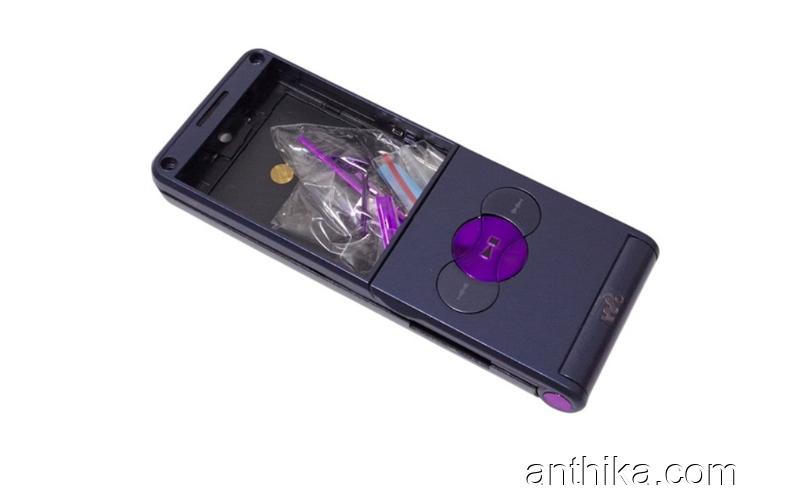Sony Ericsson w350 w350i Kapak Tuş Full Body Cover Purple New