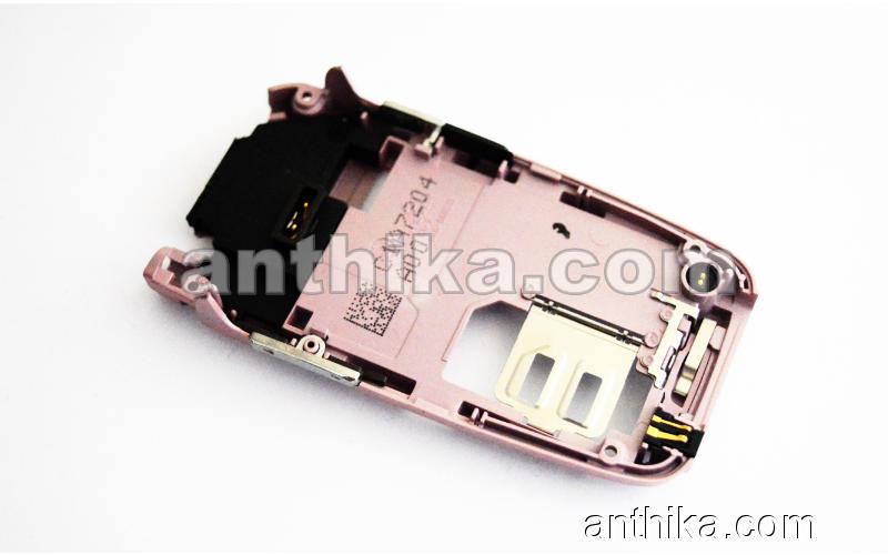 Nokia 6101 Kasa Buzzer Mikrofon Şarj Soketi Original Middle Cover Pink