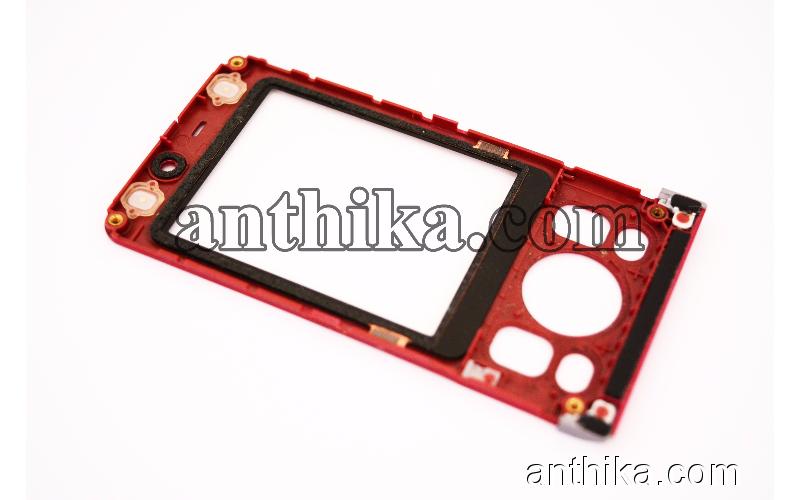 Sony Ericsson W910 W910i Kapak Original Front Cover Red Used 1202-9829