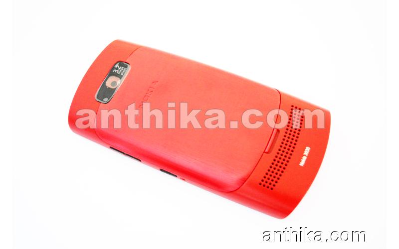 Nokia Asha 303 Kapak Kasa Tuş High Quality Full Housing Red New