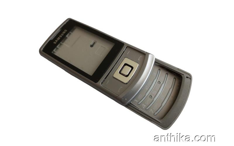 Samsung s3500 Marcell Kapak Kasa Tuş High Quality Full Housing Gray