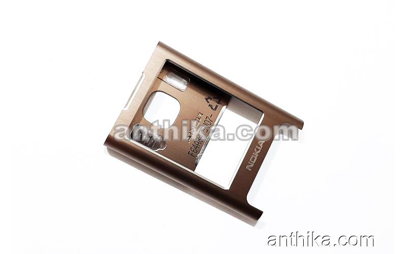 Nokia 6500 Classic Kapak Original Cover Lcd Frame Brown New 0250631