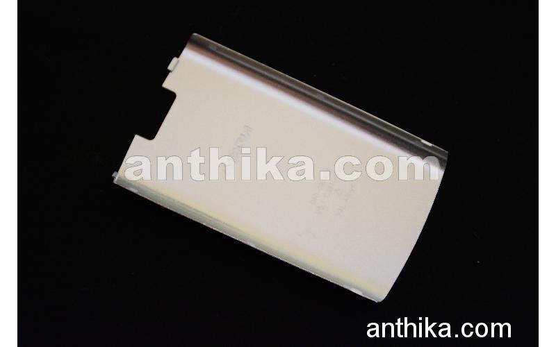 Nokia X3-02 Kapak Original Battery Cover Silver New