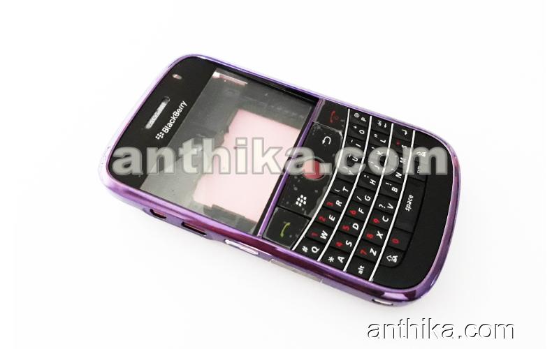 Blackberry 9000 Bold Kapak Kasa Tuş High Quality Housing Black Purple