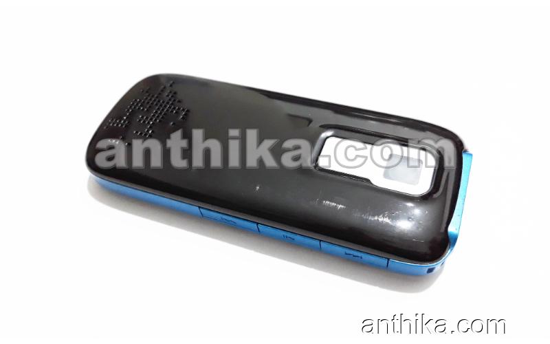 Nokia 5130 Kapak Kasa Tuş Original Middle Cover High Quality Cover Blue