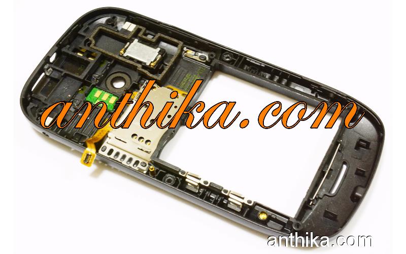 Nokia C7 Kasa Original Middle Cover Frame Black Used - 13