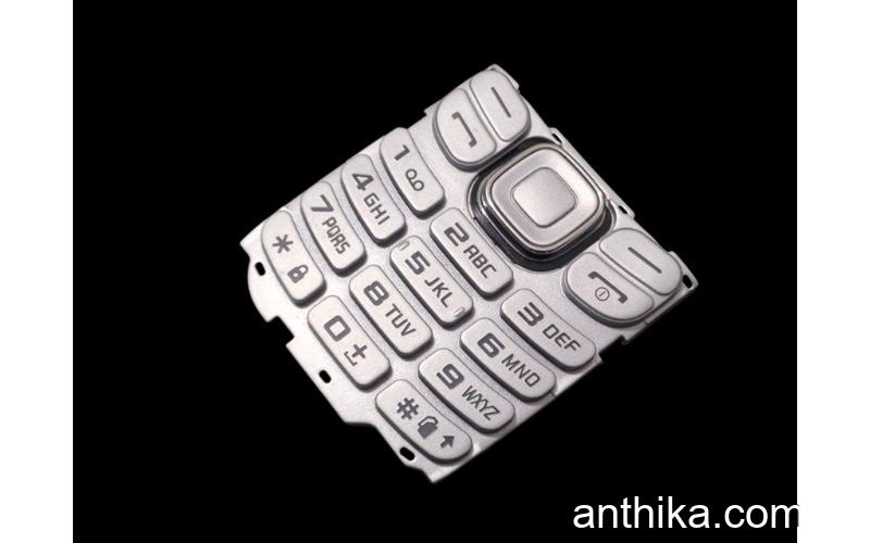 Samsung B312 B312e Tuş High Quality Keypad Silver New