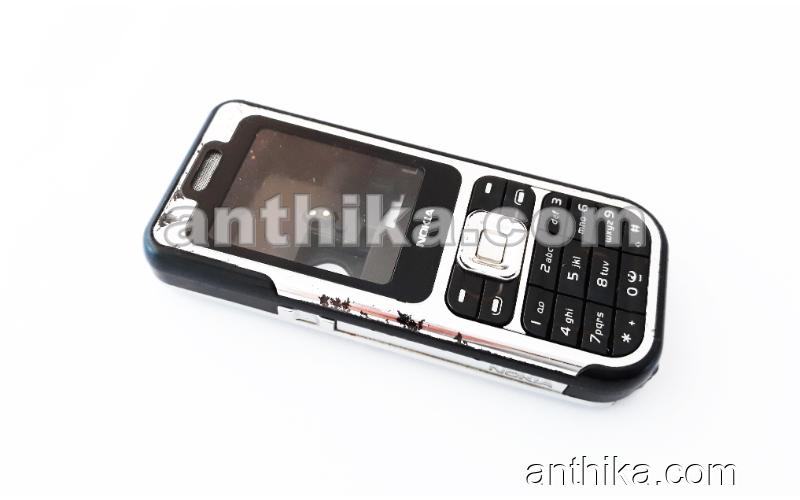 Nokia 7360 Kapak Kasa Tuş Original Housing Black Used