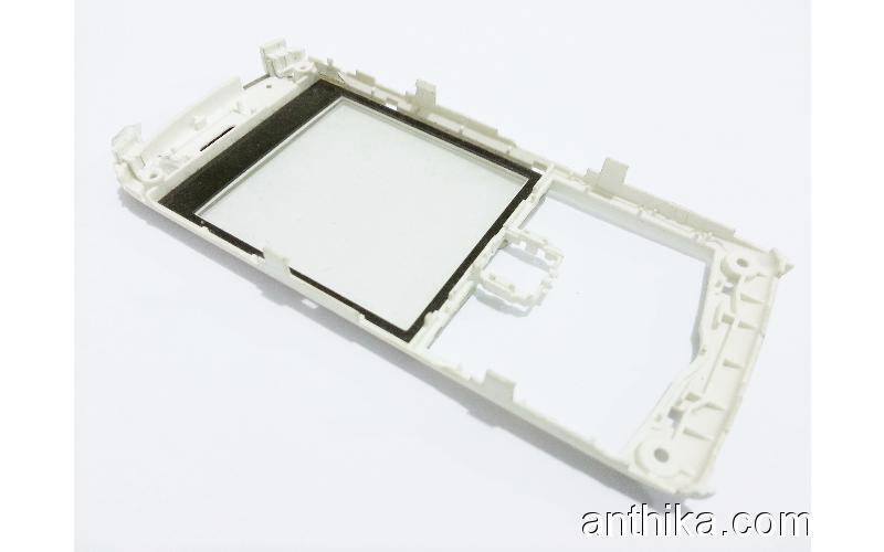 Blackberry 8100 Pearl Kapak Orjinal Front Cover White