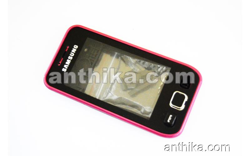 Samsung S5250 S5253 S5750 Kapak Kasa Tuş Full Housing Pink New