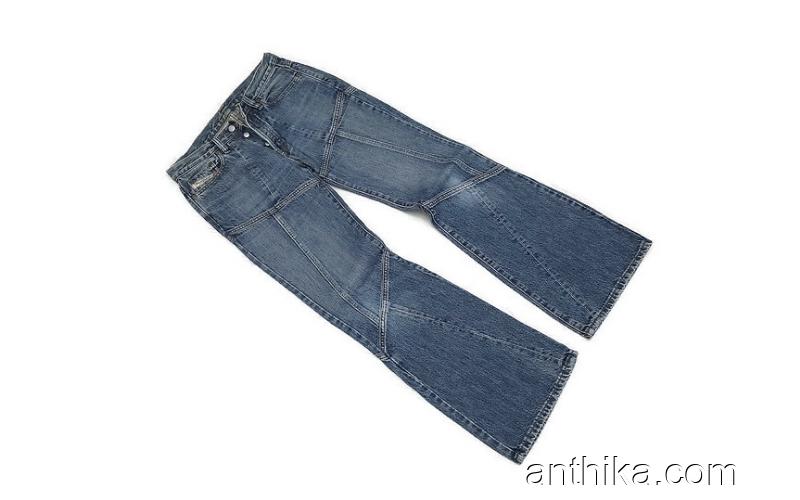 Vintage Diesel Kot Pantolon Jeans İspanyol Paça 28x30 Beden