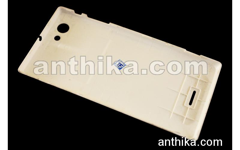 Sony Xperia J ST26i Kapak Original Battery Cover White New