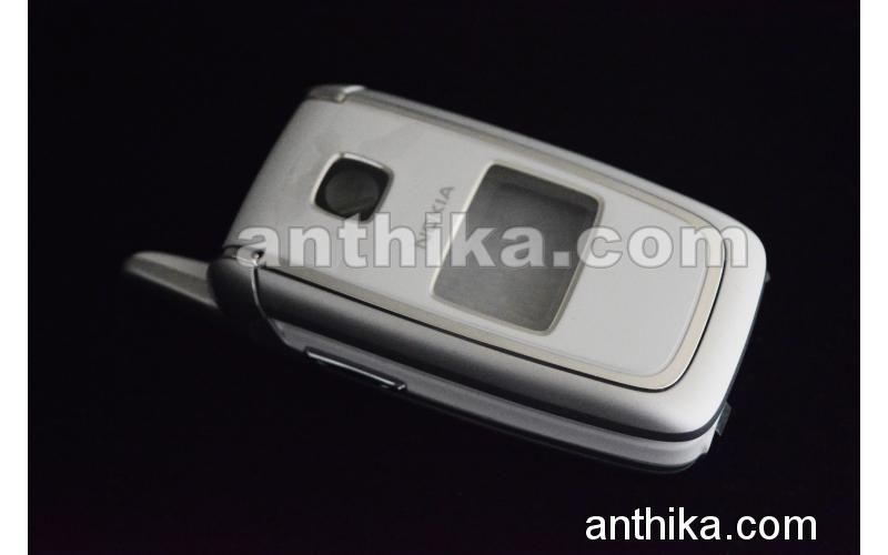 Nokia 6101 Kapak Kasa Tuş Original Full Housing Silver White New