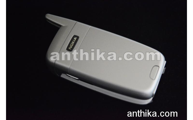 Nokia 6101 Kapak Kasa Tuş Original Full Housing Silver White New