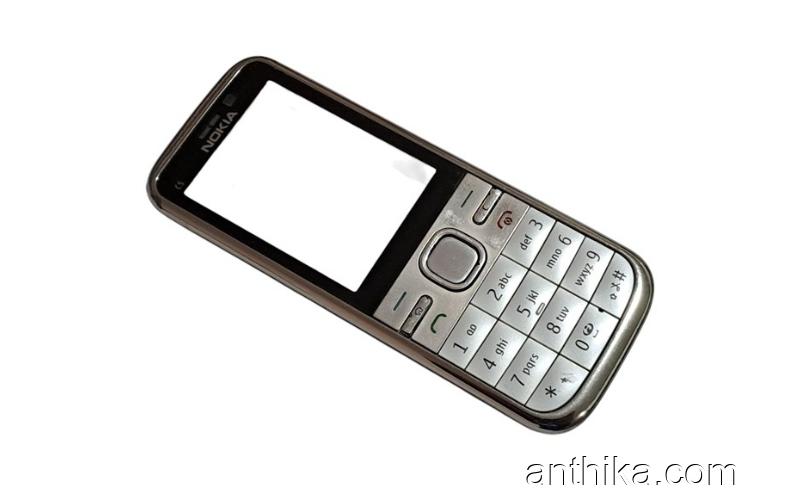 Nokia C5 C5-00 Kapak Tuş Original Front Cover and Keypad White Used