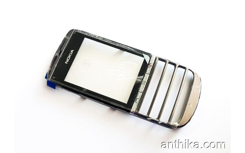 Nokia 300 Dokunmatik Panel Original Touch Front Cover Gray New