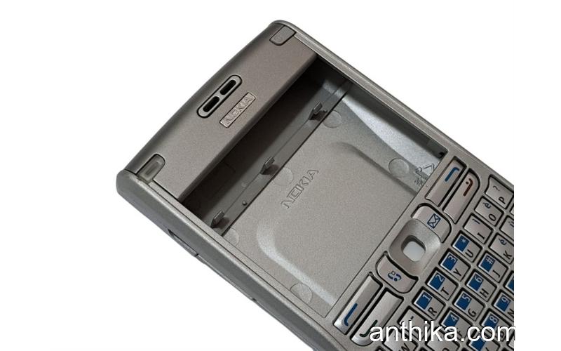 Nokia E61 Kapak Tuş Original Full Body Cover Silver New