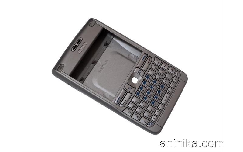 Nokia E61 Kapak Tuş Original Full Body Cover Silver New