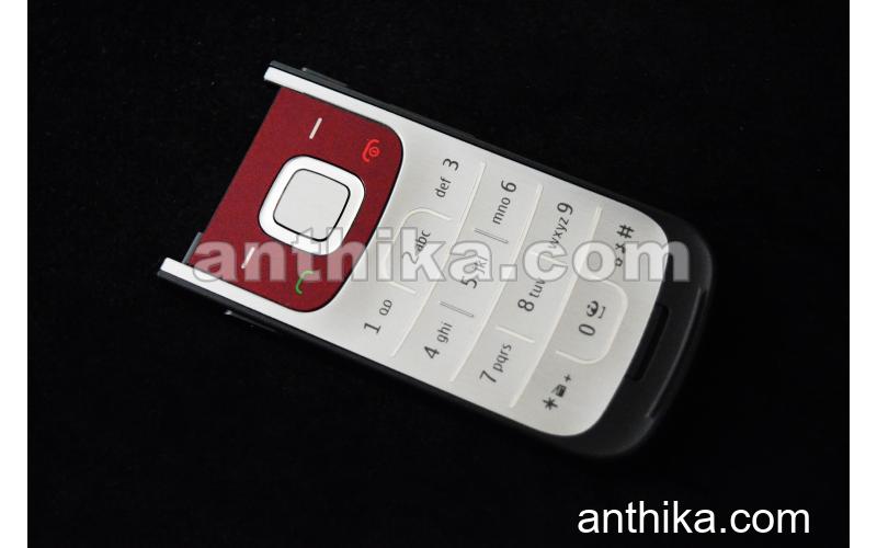 Nokia 2720 Fold Tuş Original Keypad Silver Rose New 0254360