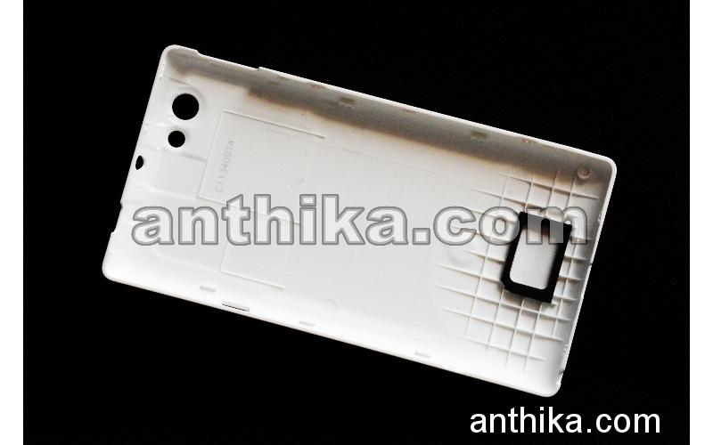 Sony Xperia Miro ST23a Kapak Original Battery Cover White 1265-2260