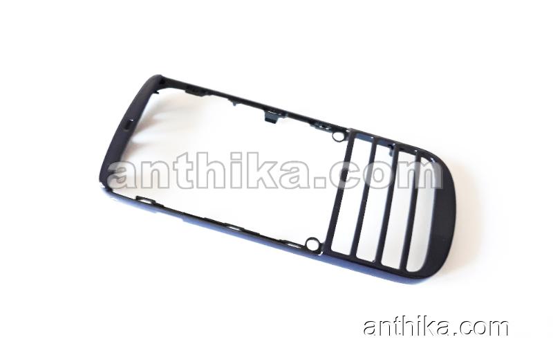 Nokia 300 Asha Kapak Original Front Cover Navy Blue New