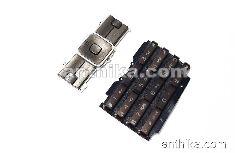 Sony Ericsson K770 K770i Tuş Set Original Menu Numeic Keypad Brown Used