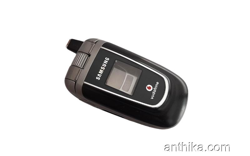 Samsung z140 Kapak Kasa Tuş Original Housing Black with Vodafone Logo