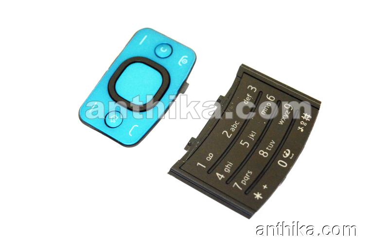 Nokia 6700 Slide Tuş Original Menu Numeric Keypad Blue New