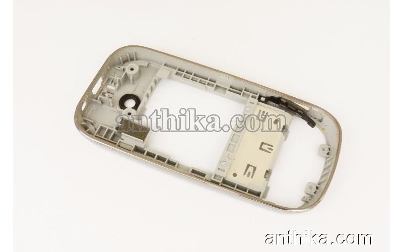 Nokia 7230 Kasa Orjinal Middle Cover Silver Used 0255110