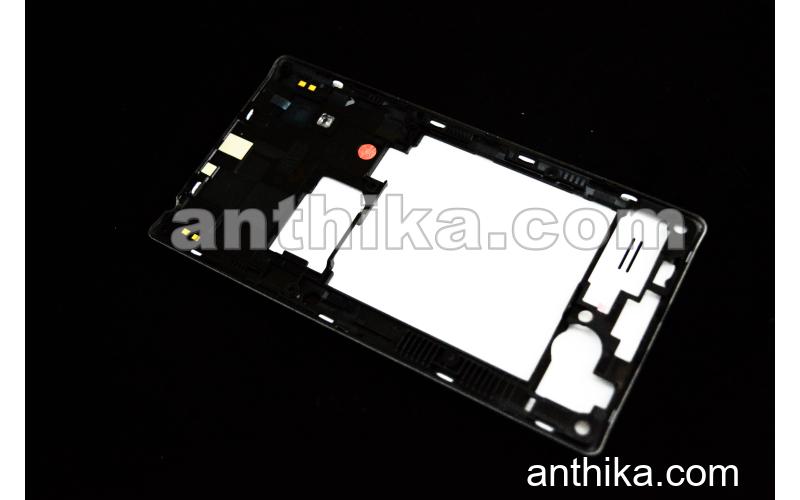 LG P760 Optimus L9 Kapak Kasa Original Middle and Battery Cover White