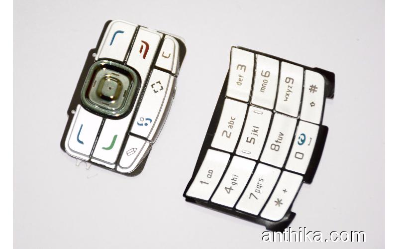 Nokia N80 Tuş Orjinal Kalitesinde Keypad Silver New