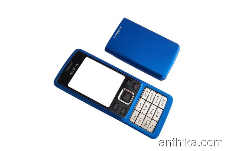 Nokia 6300 Kapak Tuş Front-Battery Cover with Keypad Blue