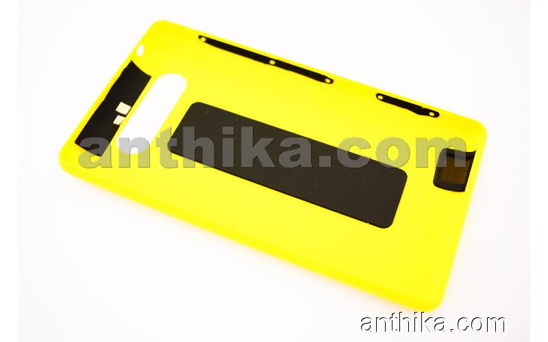 Nokia Lumia 820 Kapak NFC Anten Original Battery Cover Yellow New 0259968