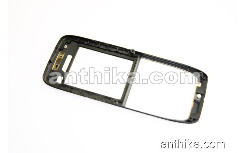 Nokia E51 Kapak Original Front Cover Silver Black Used