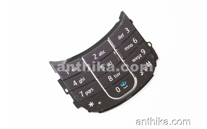 Nokia 3600 Slide Tuş Original Numeric Keypad Black Purple New