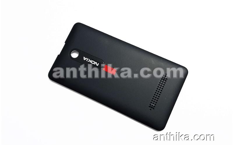 Nokia 210 Asha Kapak Original Battery Cover Black New