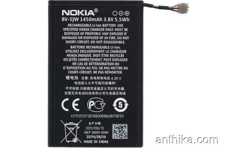 Nokia Bv-5Jw Batarya Pil Original N9 N9-00 Lumia 800 Battery New