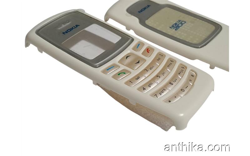 Nokia 2100 Kapak Tuş High Quality Xpress on Cover and Keypad White New