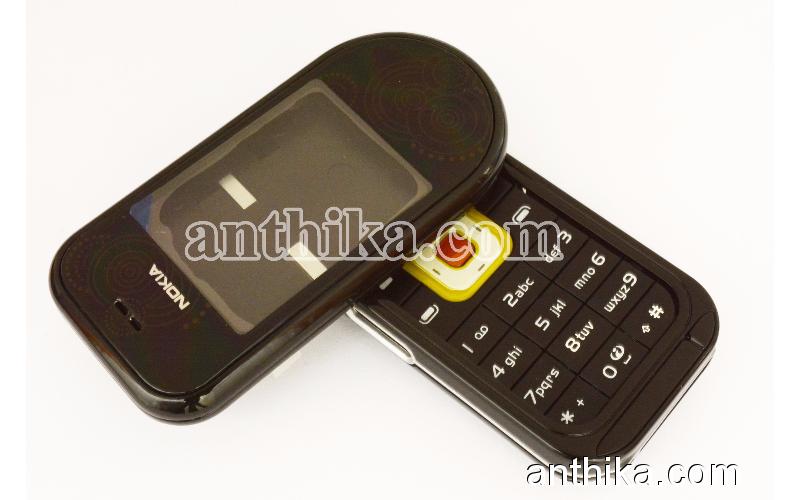 Nokia 7370 Kapak Kasa Tuş Orjinal Kalitesinde Full Housing Black