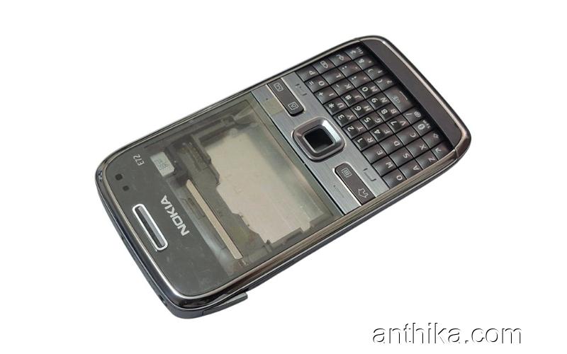 Nokia E72 E72i Kapak Kasa Tuş Original Housing Gray New Condition
