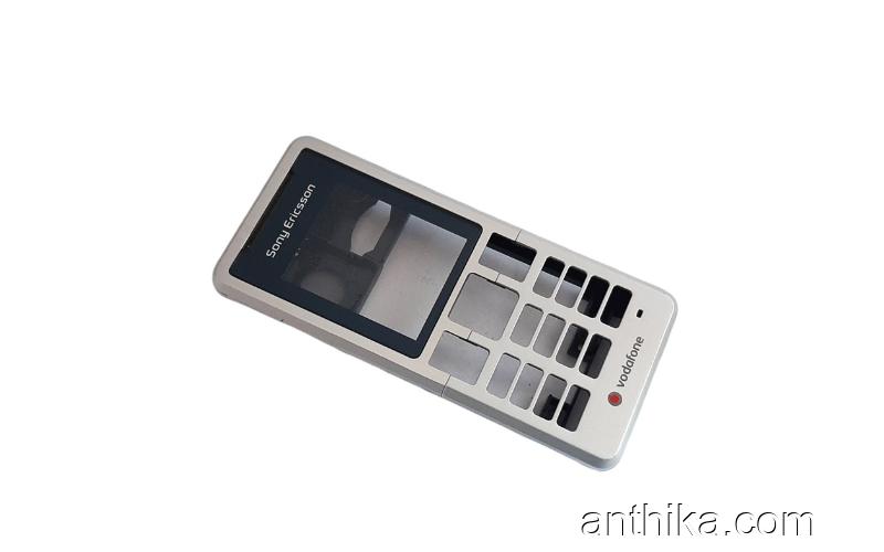 Sony Ericsson T250 T250i Kapak Kasa Original Housing Silver with Vodafone