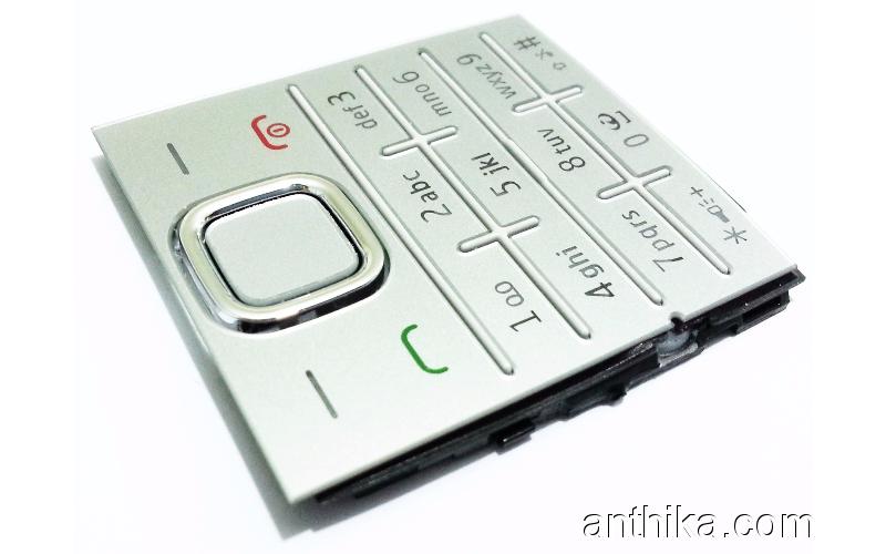 Nokia X2 X2-00 Tuş Orjinal Keypad Silver