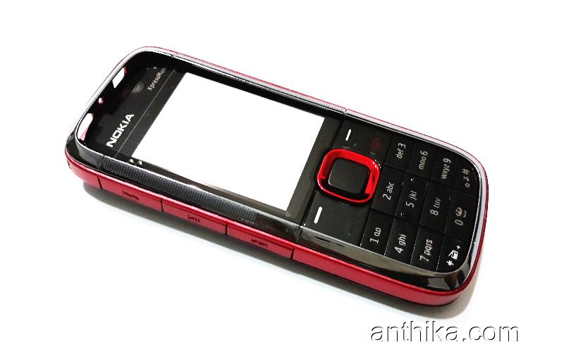 Nokia 5130 Kapak Kasa Tuş High Quality Full Housing Black Red New