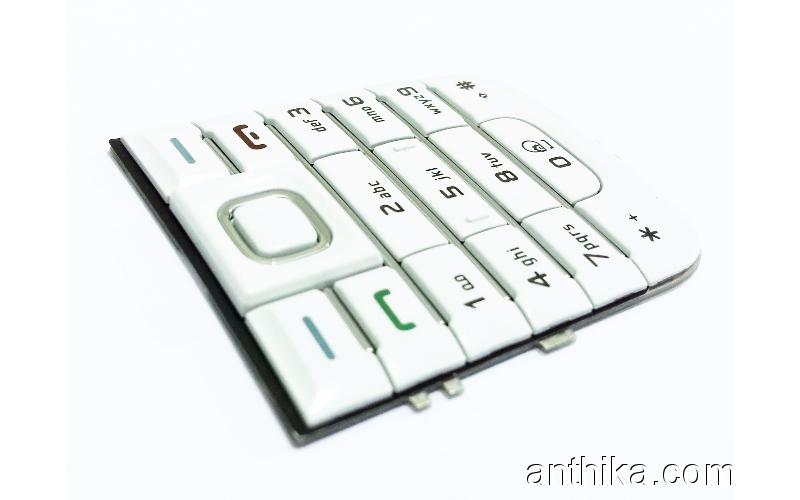 Nokia 6233 Tuş Orjinal Keypad White