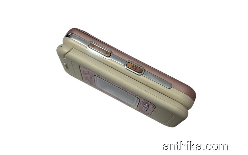 Nokia 7390 Kapak Kasa Tuş Flex Original Full Housing Chreme Pink New